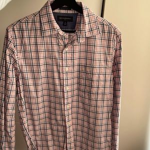 Pink and Blue pattern Banana Republic cotton shirt.
